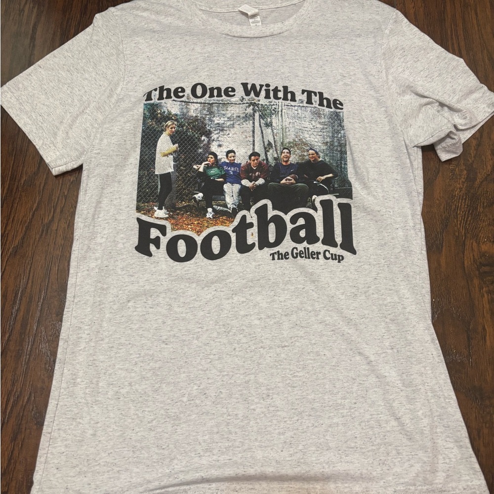 Gray Graphic T-Shirt - The One With The Football